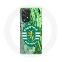 Case - maniacase - Samsung Galaxy A52 - Soft - Protection - SCP Sporting Portugal pattern juoda