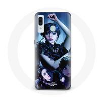 Coque - Maniacase - Samsung Galaxy A20 - Noir - Mercredi Addams - Souple juoda