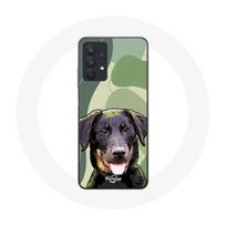 Dėklas - MANIACASE - Samsung Galaxy A32 5G - Juodas Beauceron - Lankstus - Universalus juoda