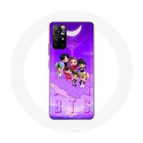 Coque pour Xiaomi Redmi Note 11s 5G BTS TinyTAN Animation Affiche RM Jin Suga J-Hope Jimin Jungkook Et V Zero O’Clock