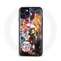 Coque Iphone 12 Mini dessin animé Demon Slayer le train de l'infini manga japonnais Tanjiro Nesuko d