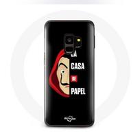 Coque pour Samsung Galaxy S9 La casa de papel Logo et Masque