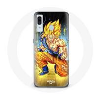 Coque pour Samsung Galaxy A20 Son goku dragon ball corps enervé