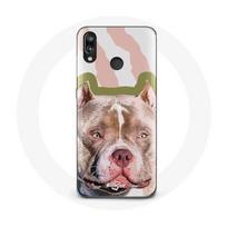 Dėklas - Huawei - P20 Lite - Ruda - Pitbulio šuo - Kietas ruda