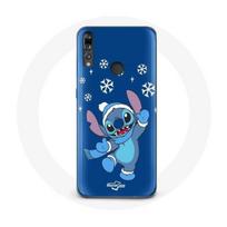 Case - Huawei - P30 Lite - Soft - Stitch Snow Christmas - Blue mėlyna