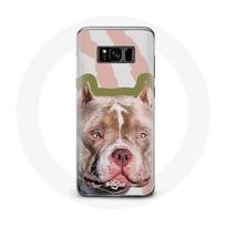 Coque pour Samsung Galaxy S8 Chien de Pitbull marron ruda