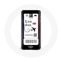 Dėklas Samsung Galaxy J5 Lėktuvo bilietas Londonas