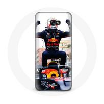 Coque pour Samsung Galaxy A5 2017 Formule 1 Max Verstappen Pilote automobile F1 noir rouge et jaune