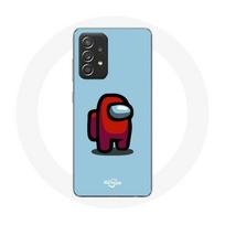 Coque pour Samsung Galaxy A33 5G Among Us jeu vidéo Fond bleu