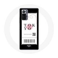 Coque pour Xiaomi Redmi Note 10 Pro Billet d'avion tokyo Japon