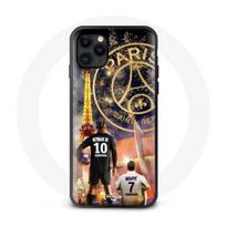 Coque pour Iphone 12 Pro PSG Neymar et Mbappé Joyeux noël