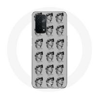 Coque pour Oppo A54 5G Statue fond gris pilka