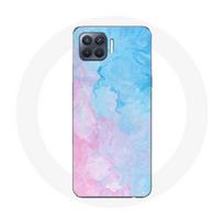 Coque pour Oppo A93 Fond bleu rose rožinė