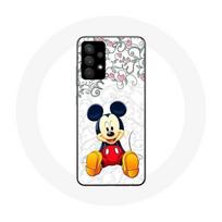 Coque pour Samsung Galaxy A13 5G Mickey Mouse Fleurs Cœurs