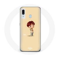 Coque pour Samsung Galaxy A20e BTS TinyTAN Animation Suga juoda