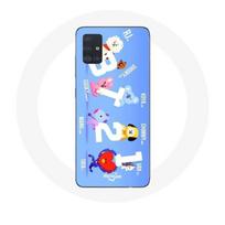 Coque pour Samsung Galaxy A51 5G BTS Bangtan Sonyeondan BT21 Van Tata Chimmy Cooky Rj Koya Shooky Et Mang