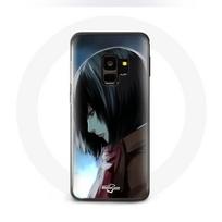 Coque pour Samsung Galaxy S9 Plus Mikasa Ackerman Attaque des Titans Manga Anime