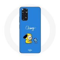 Coque pour Xiaomi Redmi Note 11S Bangtan BTS BT21 Chimmy Jimin Fond Bleu