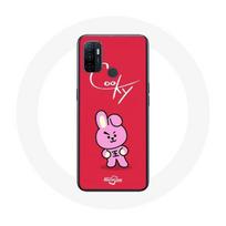 Coque pour Oppo A53 BTS Bangtan Garçons BT21 Cooky Fond Rouge