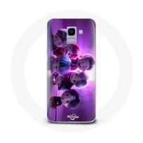 Coque pour Samsung Galaxy A8 2018 BTS TinyTAN Animation Affiche RM Jin Suga J-Hope Jimin V Et Jungkook Mic Drop