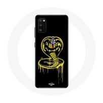 Coque pour Samsung Galaxy S20 Plus Cobra Kai Logo Jaune Fond Noir Affiche Série