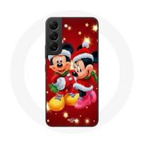 Coque maniacase pour Samsung Galaxy S22 Mickey Mouse et Minnie Mouse le jour de Noël juoda