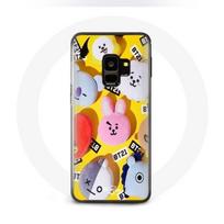 Coque pour Samsung Galaxy S9 BTS Bangtan Sonyeondan BT21 Tata Chimmy Cooky Rj Shooky Koya Mang Et Van