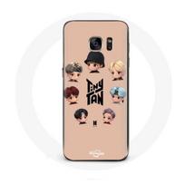 Coque pour Samsung Galaxy S6 BTS TinyTAN Animation Affiche RM Jin Suga J-Hope Jimin V Et Jungkook