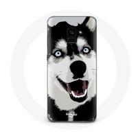 Coque pour Samsung Galaxy A8 Plus Husky de Sibérie Yeux Bleus