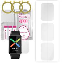 3x apgo Hydrogel Screen Protector for Oppo Watch Free, Hydrogel Film, with positioning layer easy installation