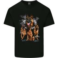 German Shepherd Montage Dog Lovers Tee Top Unisex T-Shirt S