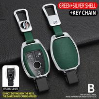 Lydinio automobilio nuotolinio rakto dėklas Korpusas Fob, skirtas Mercedes Benz A B C E R klasėms GLS GLA GLK GLC CLS CLA AMG W204 W205 W212 W463 W176 gray