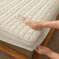 Cotton Thicken Mattress Cover Quilted Mattress Portector Topper Pad Anti-bacterial Non-Slip Bedspreads Soft Bedding Fitted Sheet 90x190x30cm beige