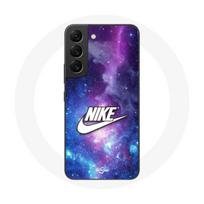 Case - Nike - Samsung Galaxy S21 FE - White Logo - Colorful Space - Soft balta