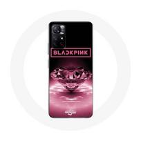 Case - Maniacase - Xiaomi Redmi Note 11s 5G - Kpop Logo - Diamond Wallpaper - Black/Pink rožinė