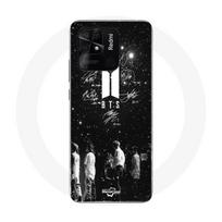 Dėklas, skirtas Xiaomi Redmi 10C BTS Signature Members Rm Jin Jimin V Suga Jungkook J-hope - Maniacase
