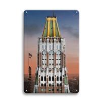 Beautiful City Landmarks Retro Posters Paris Dubai Building View Metal Tin Sign Living Room Bedroom Home Decorative Art Painting 20x30cm