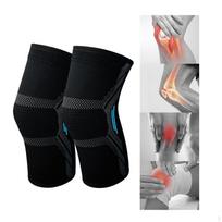 2Pcs Knee Braces Compression Sleeve Absorb Sweat Non Slip Support Brace Protector for Red M blue