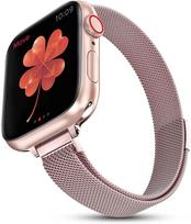 Magnetic Loop Strap For Apple watch Band 40mm 44mm 45mm 41mm 49mm Slim Stainless steel bracelet iWatch series 5 6 se 7 8 ultra 42mm 44mm 45mm