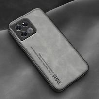 Phone Cover for OnePlus 12 10 Pro 10R 11 11R 5G Coque Luxury Magnetic Leather Case for OnePlus Ace Racing Ace 2 2V Silicone Case OnePlus Ace Racing šviesiai pilka spalva