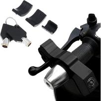Motorcycle Handlebar Lock Grip/Throttle/Brake/Anti Theft with 2 Keys to Secure Your Motorcycle Bike ATV Moped Scooter in Under 5 Seconds (Blue, Matte juoda