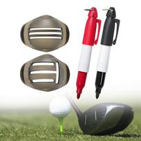 2x Golf Ball Marker Set,Golf Alignment Tool Supplies,Putting Lines Marking Tool,Golf gray