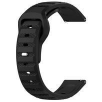 20 mm 22 mm silikoninė apyrankė skirta Samsung Galaxy Watch 4 dirželiui Correa Amazfit Bip 3/GTS/2/2e/3/2 Mini GTR 2e 3 GT2 Pro apyrankė GT2E 20mm juoda