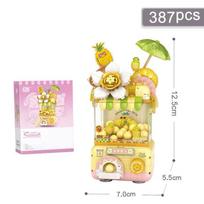 Nauji ananasų sniego ledo ir rudojo cukraus Popper & Sweet Taro See Mini Assembly Q Cute Twist Egg Machine konstravimo blokai NO BOX
