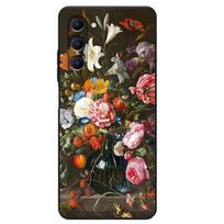 Raštuotas dėklas Samsung Galaxy S23 S21 S22 S20 FE Ultra S10 S9 S8 Plus S7 Edge S10E Lite gėlė minkštas silikoninis smūgiams atsparus dangtelis For Samsung S10E