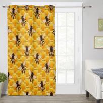 Poppy Flower Watercolor Vintage Window Curtains for Living Room Luxury Bedroom Curtain Kitchen Blinds Drapes Curtains 135W x 60H(cm) x1 yellow