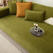 Four Seasons Chenille Herringbone Sofa Cover Modern Simple Thickened Universal Non-Slip Sofa Cushion Cover Towel 70*70cm brown