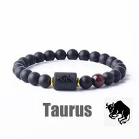 12 Zodiako ženklų apyrankė vyrams Konstelacijų apyrankės Vyrams Vėžys Svarstyklės Mergelė Jautis Apyrankė Moterims Draugystės dovana Papuošalai ant rankos 8 mm Beads&17cm(6.69inch) black