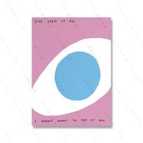 David Shrigley Wall Art Print Canvas Painting Funny Man Butt Abstract Animals Nordic Poster Home Decor Pictures For Living Room 21x30cm No Framed pink