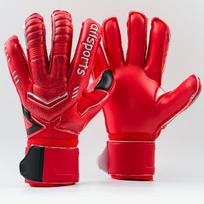 Suaugusiųjų vartininko pirštinės Apsaugo pirštus Futbolo vartininko Aukštos kokybės oda Storas lateksas Vaikų futbolo pirštinės guantes Children Size5 red